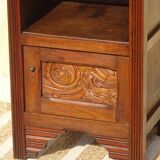 Art Deco period bedside table with marble top