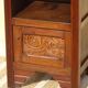 Art Deco period bedside table with marble top