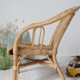 Children's armchair in rattan