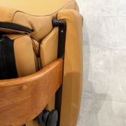 Ekornes chaise longue armchair in Norwegian Scandinavian leather, Chamois