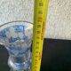 blue crystal vase medici shape