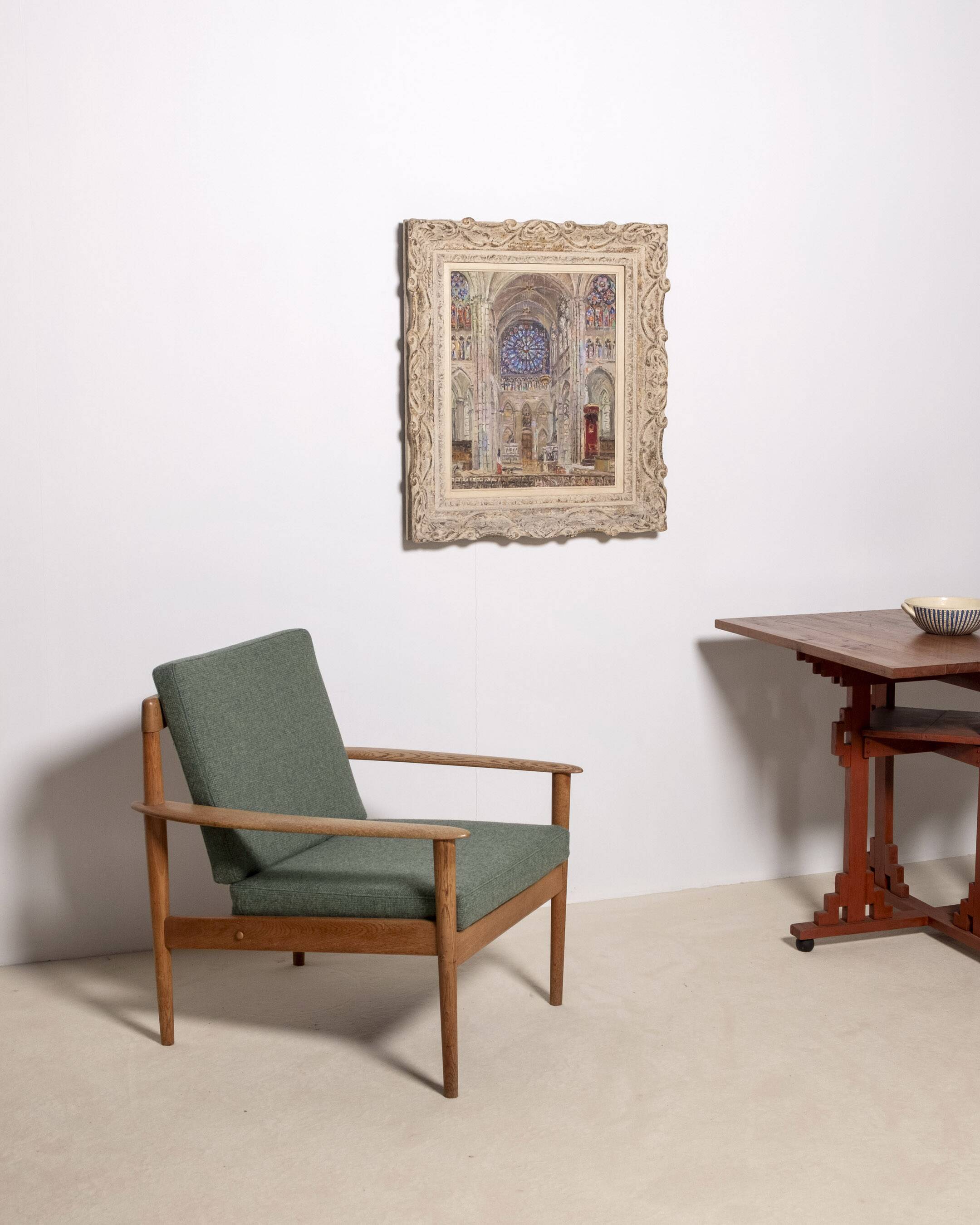 Grete Jalk Easy Chair Model PJ56 in Oak, 1950s Denmark