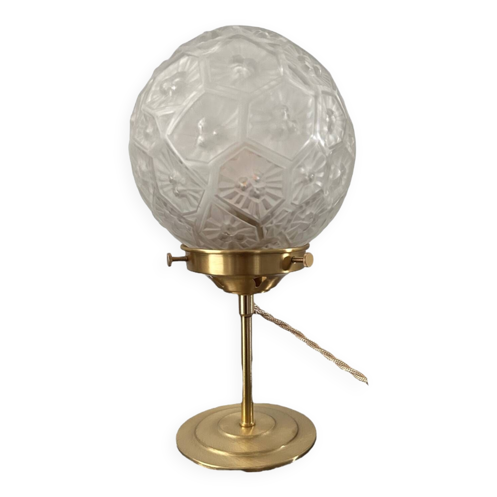 Art Deco globe table lamp