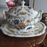 Hubert Bequet earthenware tureen signed