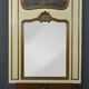 Painted Wooden Trumeau Mirror, Louis XV Style – Late 19th Century