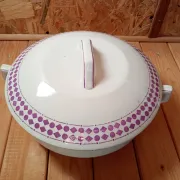 Vegetable dish Moulin des Loups Orchies purple decor
