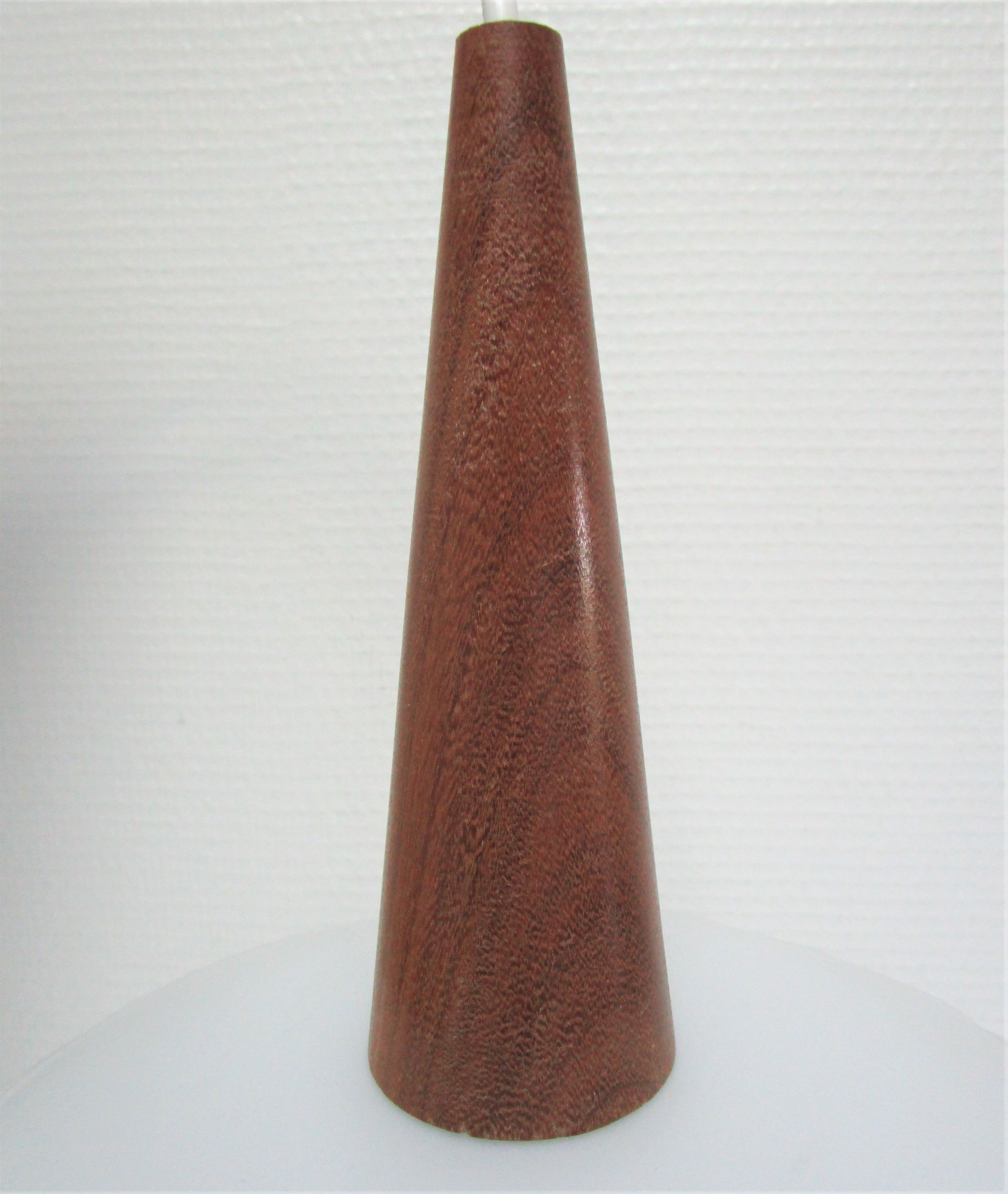 suspension opaline teak Louis Kalff Philips 60s