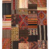 7x10 Multicolor Traditional Handmade Kilim Rug, 202x304Cm