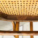Pair of chairs bistrot Thonet Austria 1900 canning stamped