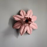 Vintage pink flower wall light