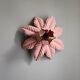 Vintage pink flower wall light