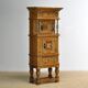 Rustic German pine and oak cabinet, circa 1850