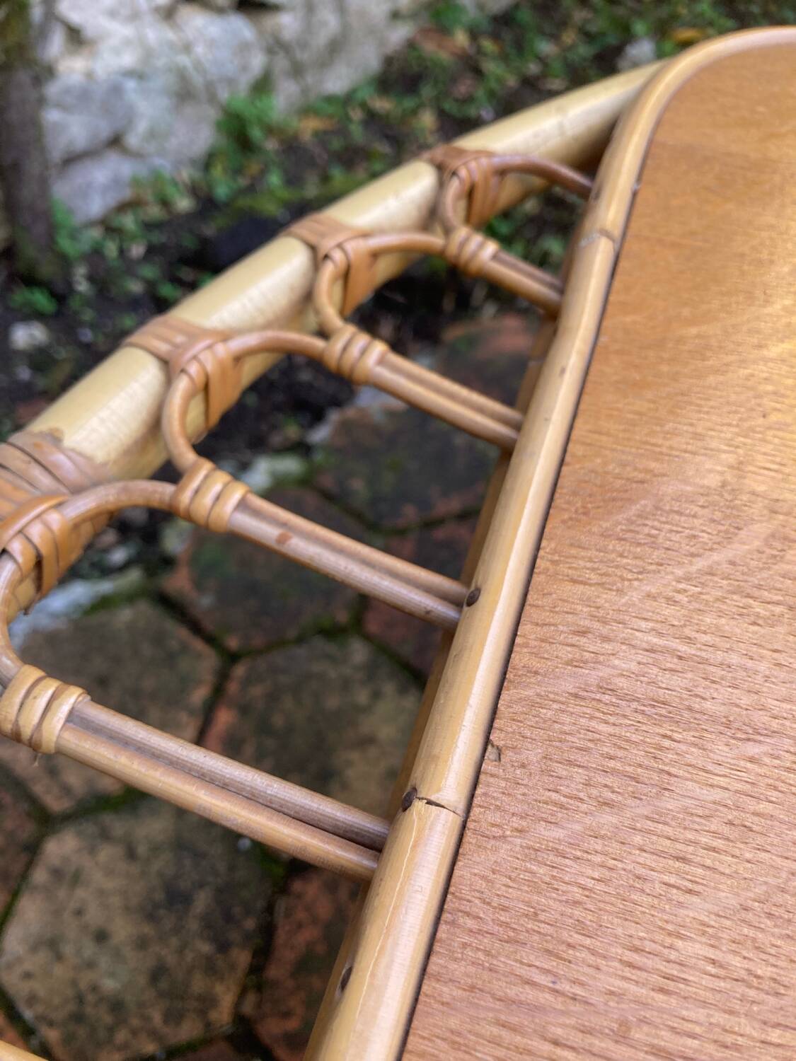 Vintage rattan lounge
