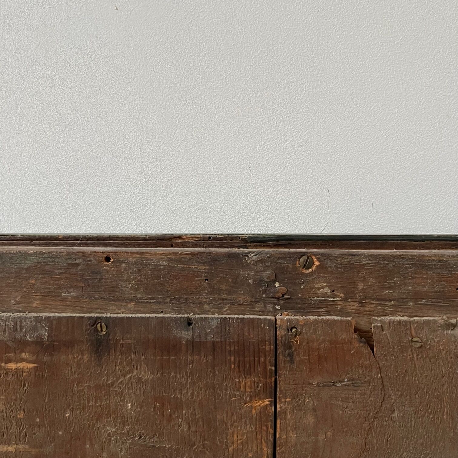 Antique french brass bistro mirror