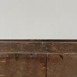 Antique french brass bistro mirror