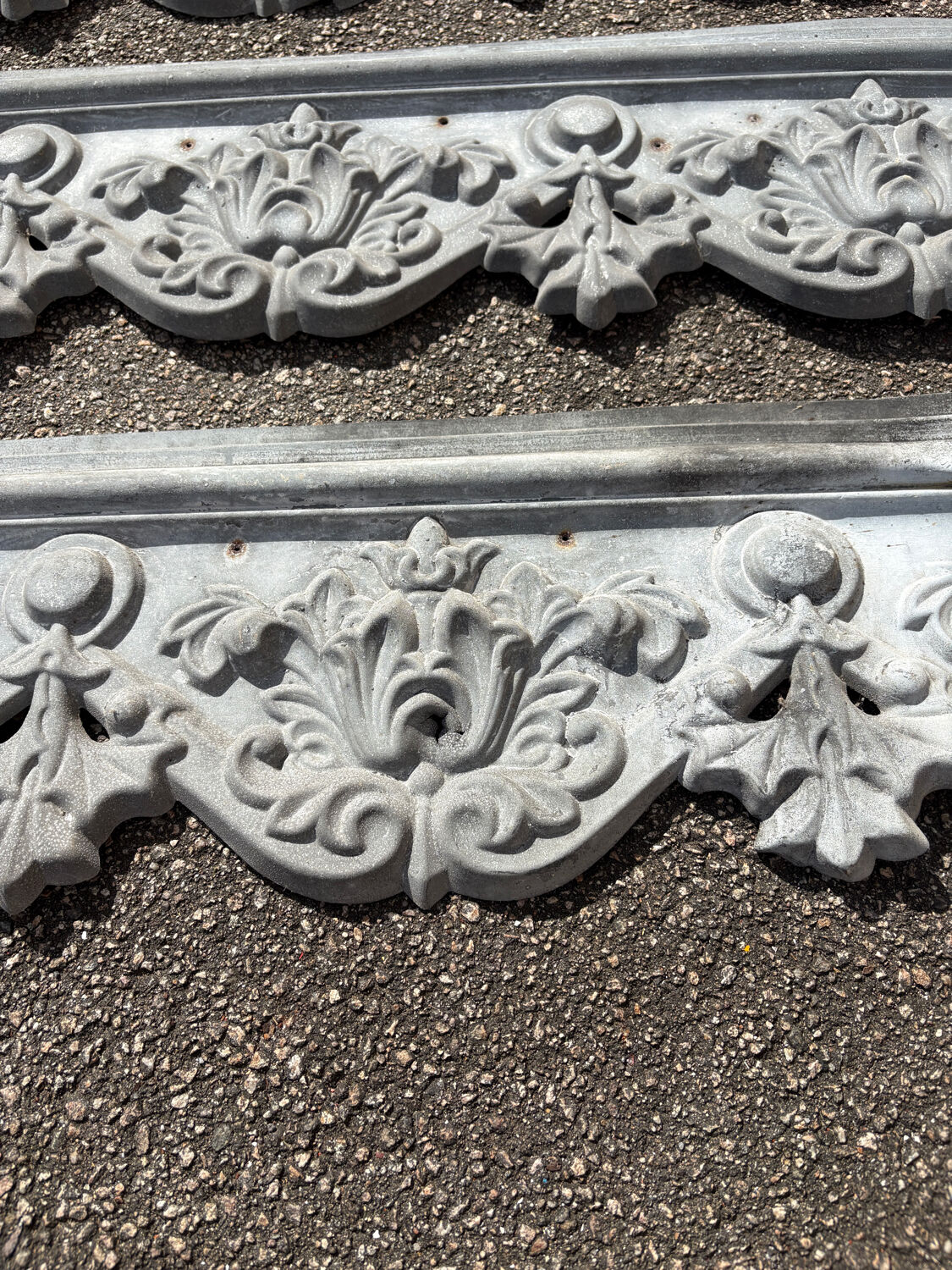 Zinc roof flashing