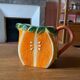 Pichet barbotine orange