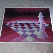 Tapisserie psychedelique, vintage 70's, patrice allart