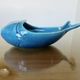 Empty pocket, blue cracked Charolles ceramic, 1960s