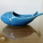 Empty pocket, blue cracked Charolles ceramic, 1960s