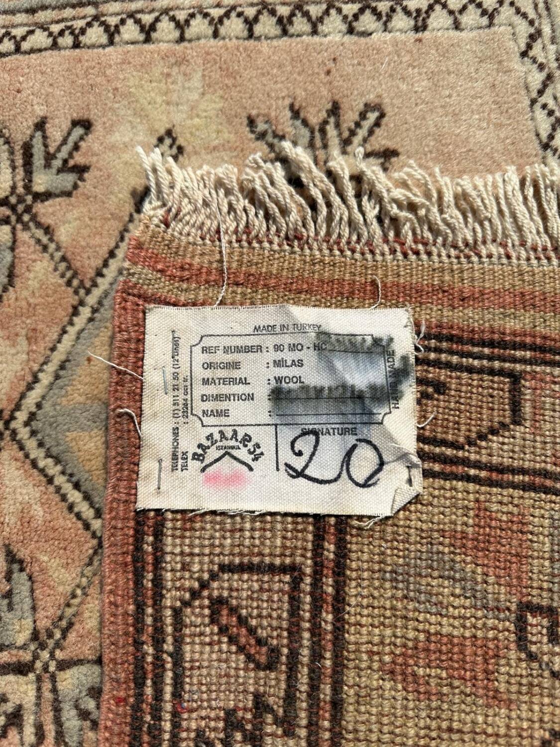 Handmade Turkish rug