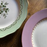 6 vintage flat plates