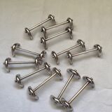 Ercuis - eleven silver metal knife holders with boxes
