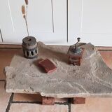 Natural stone coffee table