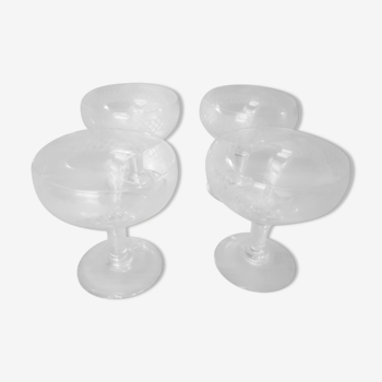 old champagne glasses