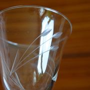 Lot de 7 verres à pied motif herbes folles