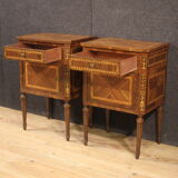 Pair of Louis XVI style bedside tables from the 60s