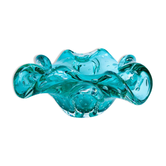 Empty vintage italian pocket in murano glass bullicante, 1970