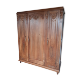 Art Deco walnut wardrobe