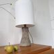 Lampe de bureau ou de table granit pierre sculptée 1970