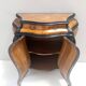 Ebonized Beech and Walnut-Root Cabinet with a Glass Top, Brianza, Italy