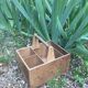 Storage basket the 1950s vintage wooden