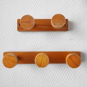 Vintage 70s pine coat hooks – Perriand Les Arcs style