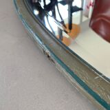 Antique beveled oval mirror