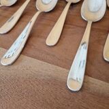 Christofle - Set of 6 Dax model table spoons in silver plated metal