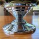 Coupe art déco en verre et métal chromé