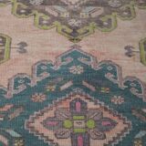 Vintage turkish rug from oushak, hand-woven 90x492 cm