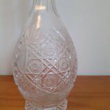 Bohemian cut crystal carafe, very beautiful stopper