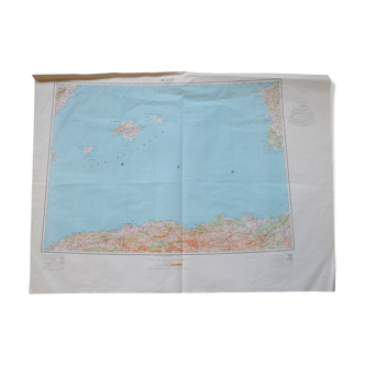 Vintage IGN map of Algiers