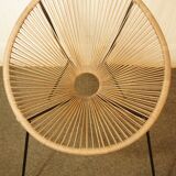 Armchair Acapulco scoubidou vintage