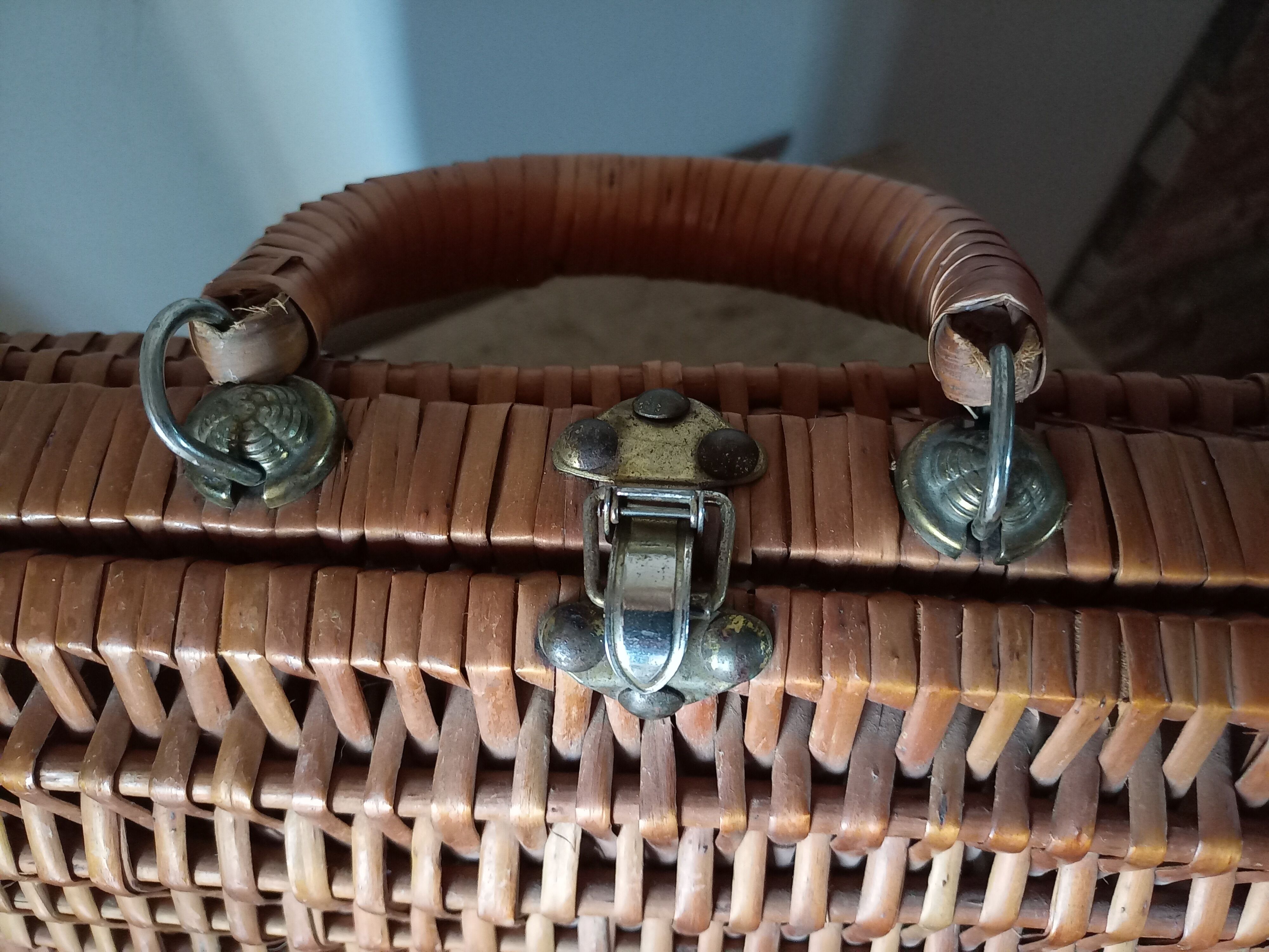 Vintage wicker basket