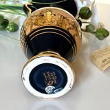 Vase grec plaqué or 24k
