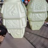 2 art deco vases