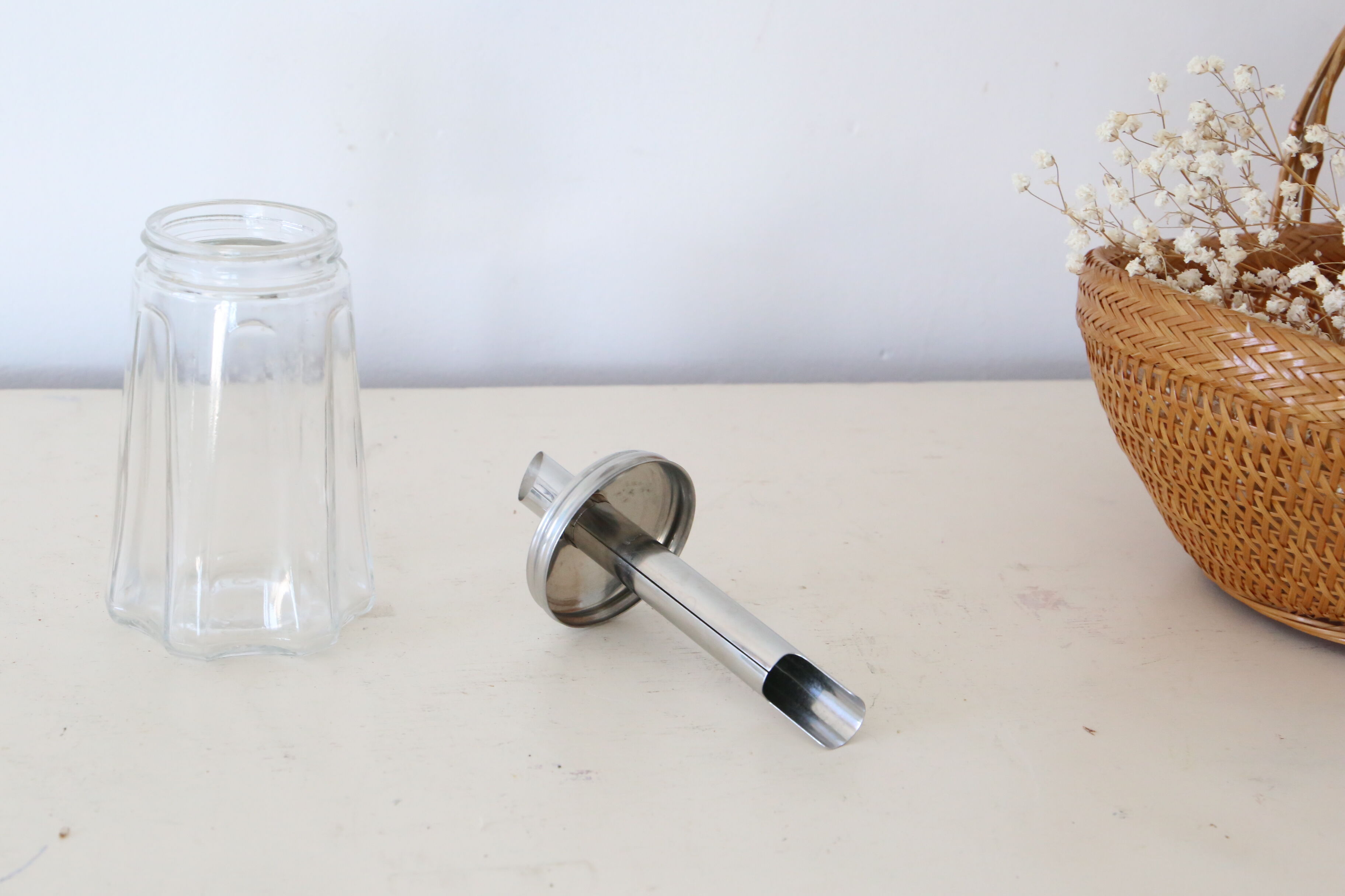 Sugar sprinkler, sugar bowl, Stoha Sostfrei brand, vintage