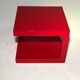 Coffee / side table lacquered red - vintage - 1970