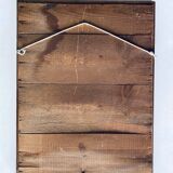 Ancient mirror in carved wood and mercury  48x63cm